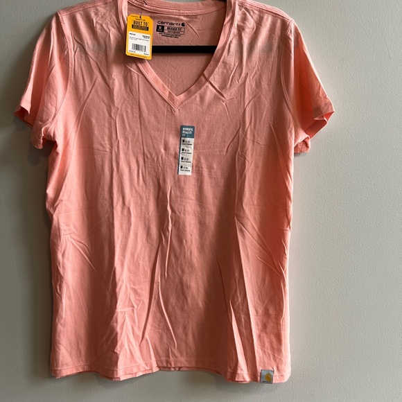 Carhartt Tops - Carhartt Women's Peach V-Neck Tee